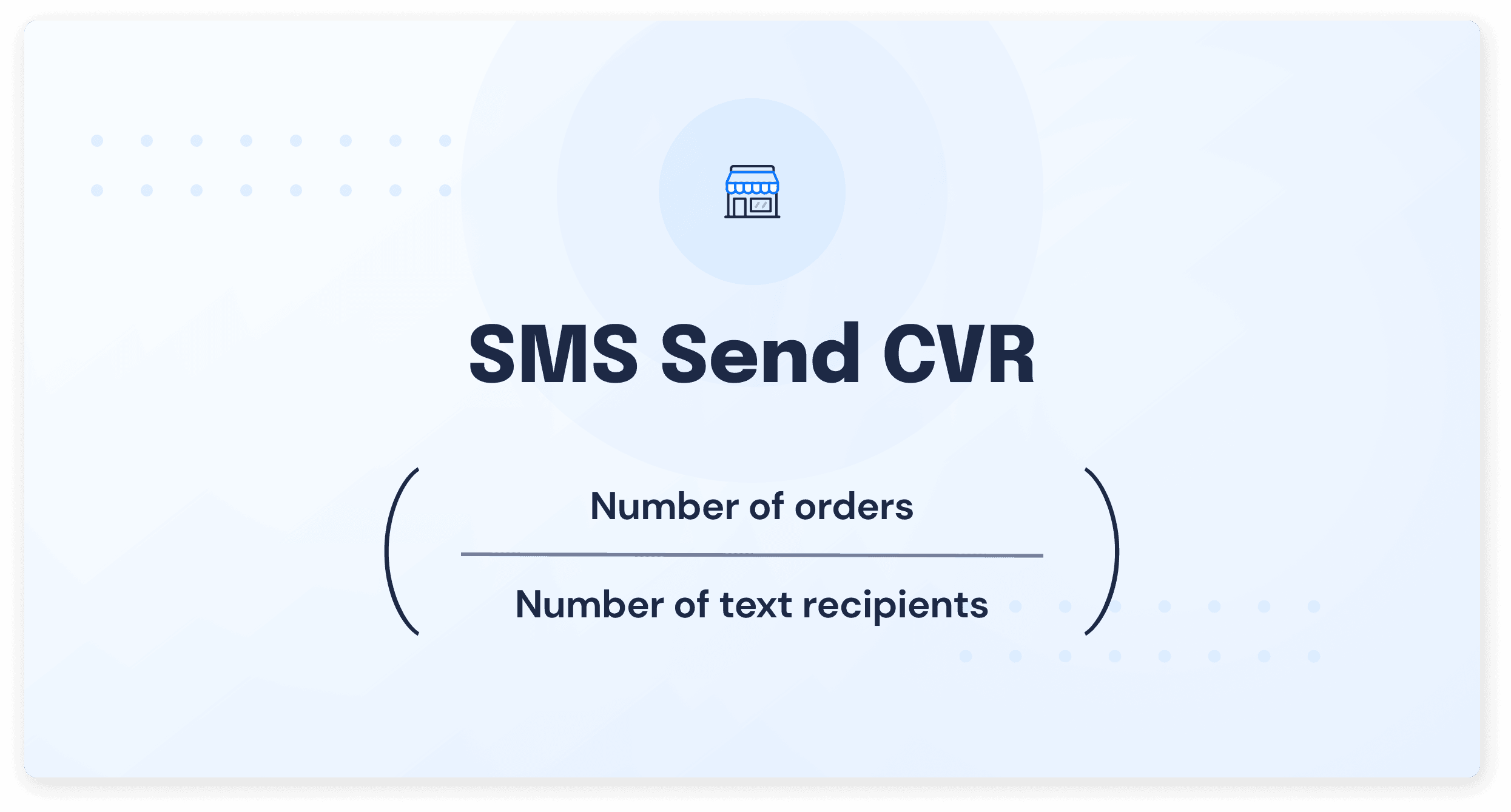 Send Conversion Rate - SMS Metric