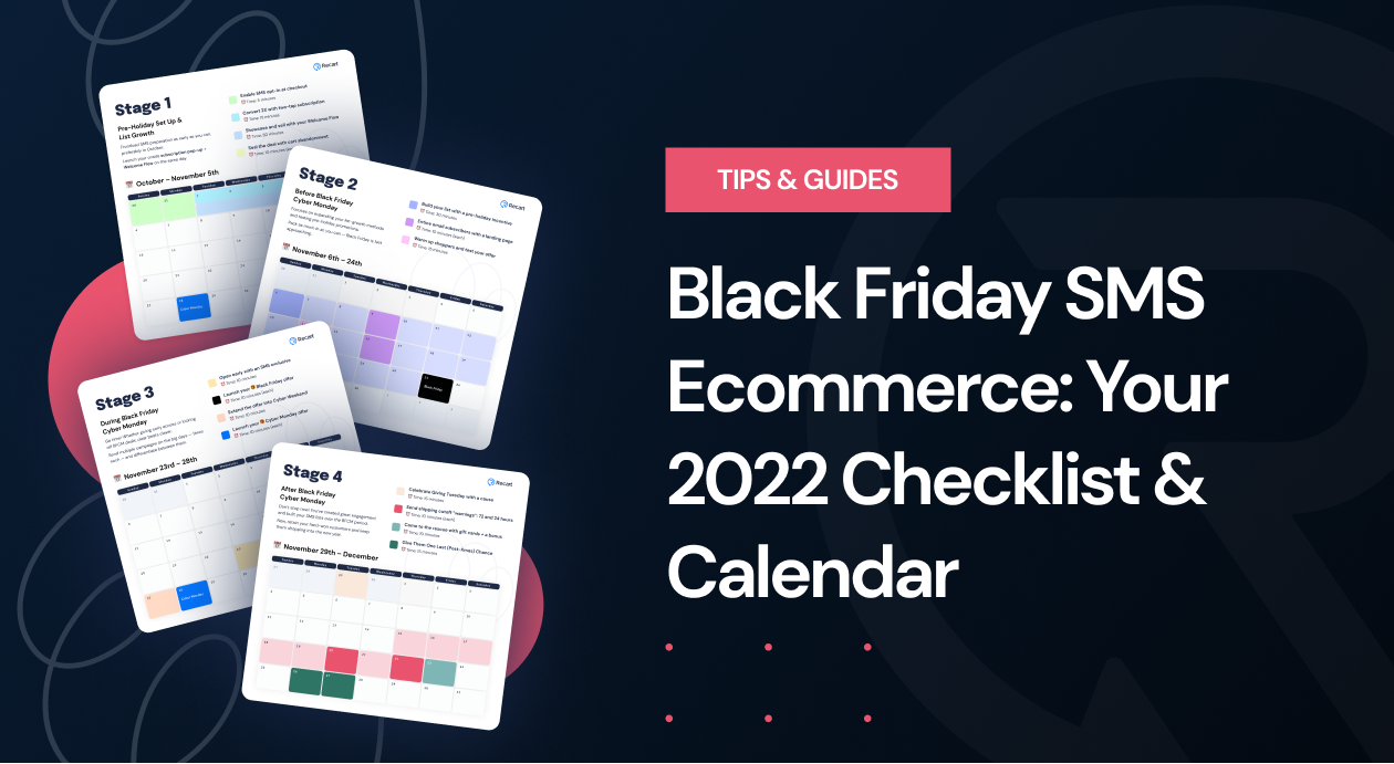 Black Friday SMS Ecommerce_ Your 2022 Checklist & Calendar - Blog Cover
