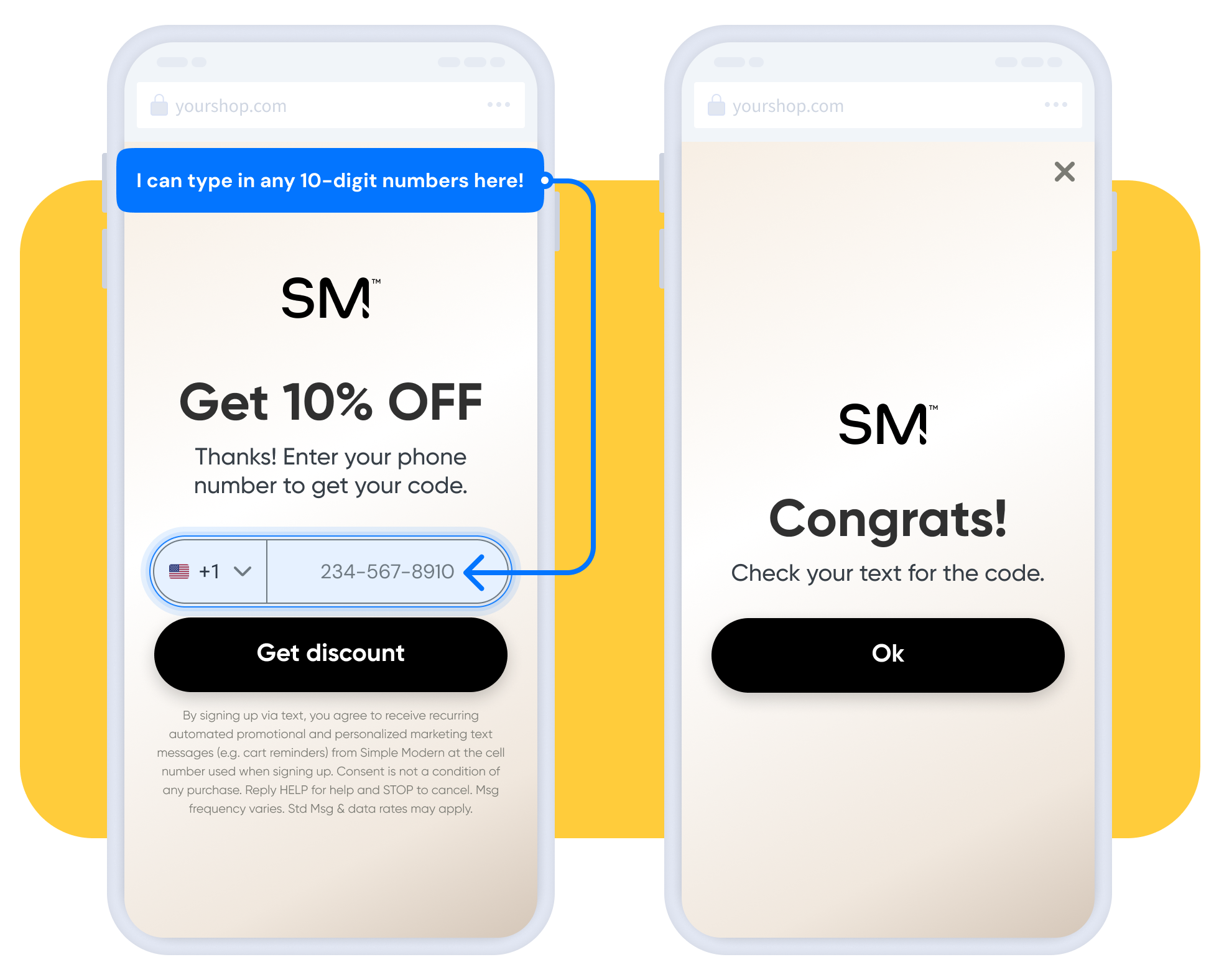 SMS Subscriptions: Single Opt-In